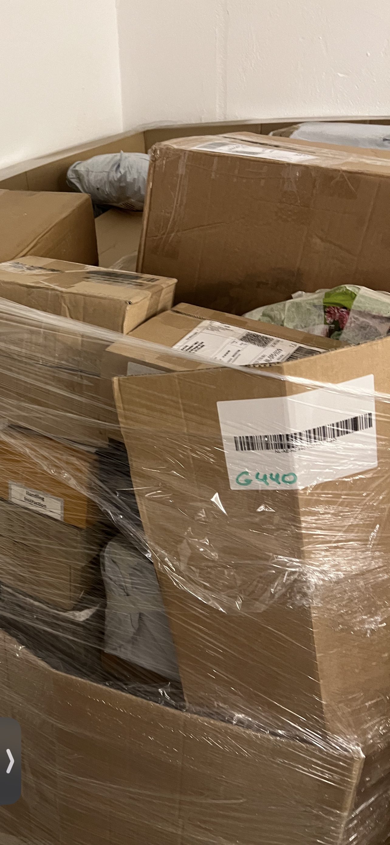 Holländische Retourenpallette Abholer